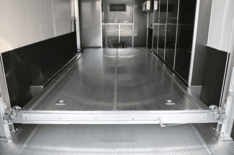 Upgrade lift floor for recessed airline track
